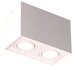 Opbouwspot Basic Square Duo 2xGU10 Wit