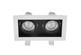Inbouwspot Cedi Dubbel GU10 Zwart/Wit