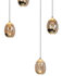 Hanglamp Golden Egg 8 Recht
