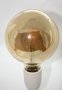 LED Filament lamp G125-4W Amber Recht