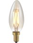 LED E14 Kaars Amber 4 Watt Dimbaar