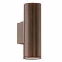 Wandlamp Riga 2 Antiek Bruin