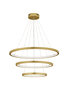 Hanglamp Empatia 80/60/40 Goud 3000K Dimbaar