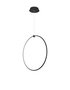 Hanglamp Ring 70cm Zwart 3000K Dimbaar