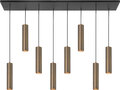 Hanglamp Perugia 8 Recht Brons