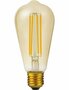 LED E27 ST64 Amber 5 Watt Dimbaar