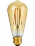 LED E27 ST64 Amber 8 Watt Dimbaar