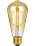 LED E27 ST64 Amber 8 Watt Dimbaar