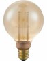 LED E27 Vintage G95 Amber 3,5 Watt Dimbaar