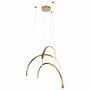 Hanglamp Trio Arc Geborsteld Goud